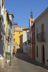 Street in Sagunto. Valencian Community