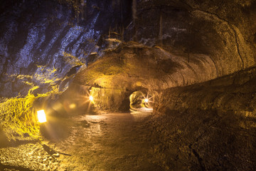 Inside the lava tube