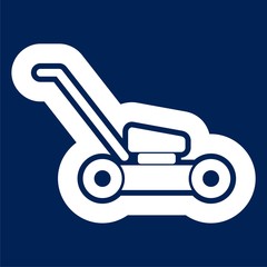 Lawn mower vector illustration