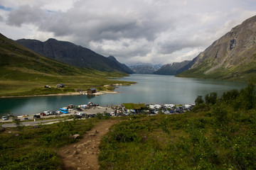 Jotunheimen National Park and mountains in Norway