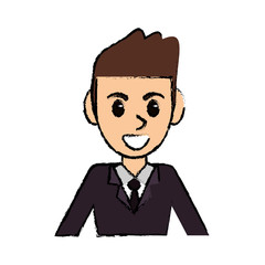 portrait man avatar comic image vector illustration eps 10