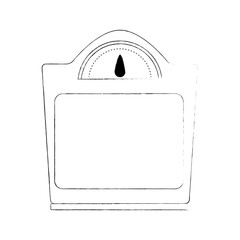 weight scale icon image vector illustration design  simple sketch line