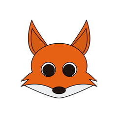 fox cute animal cartoon icon image vector illustration design 