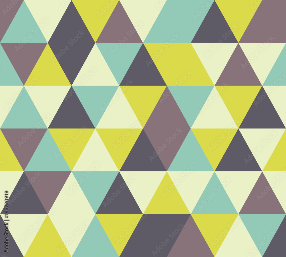 Wall mural vector triangle seamless pattern