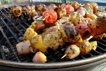 grilled spits ready to eat