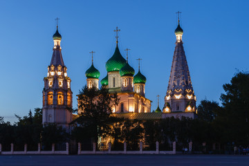 Obraz premium The church of Elijah the Prophet in Yaroslavl Russia