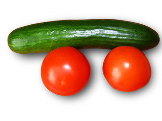 Tomatoes and cucumber