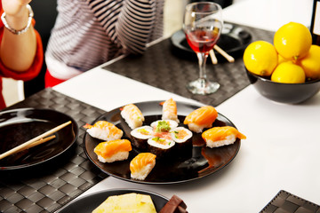 Dinner with friends.