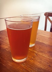 Two glasses of beer
