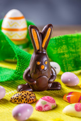 Delicious chocolate Easter bunny