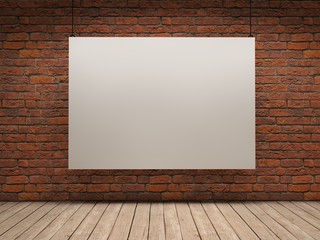 White board on brick room