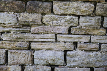 A dry stone wall texture