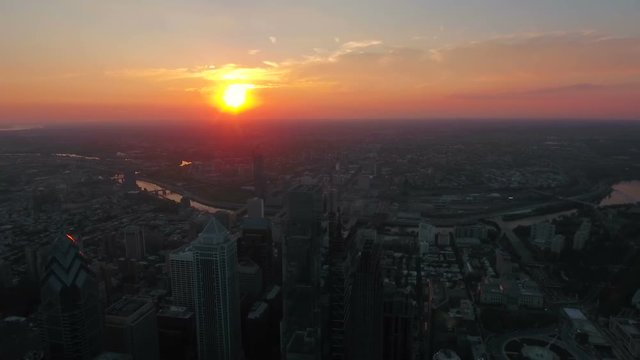 Aerial Pennsylvania Philadelphia September 2016 4K