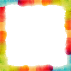 Obraz premium Abstract watercolor frame. Hand painted texture. Poster, card or invitation template.