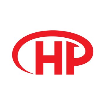letter h and p logo vector.