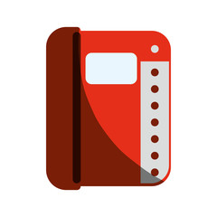 Contacts book isolated icon vector illustration graphic design