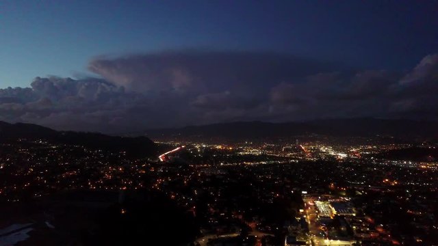 LA Aerial Lightning Strike