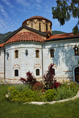 Panoramic view of Medieval Bachkovo Monastery, Bulgaria