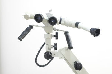 oculare of medical equipment of ophthalmologist