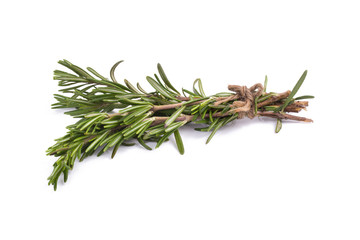 rosemary Herbs and Medicinal herbs. Organic healing herbs. fresh rosemary bunch rosemary isolated on white background