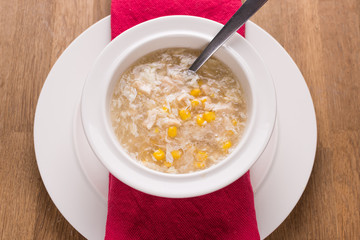 chicken sweetcorn soup - 143737103