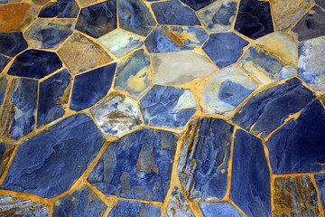 Fototapeta premium stone wall and floor made by real stone tiles