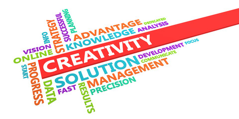 Fototapeta premium Creativity Word Cloud