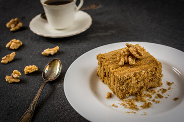 Traditional honey cake