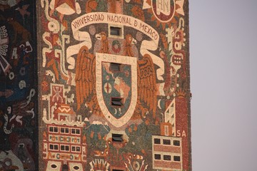 mosaïque de la bibliothèque de Mexico