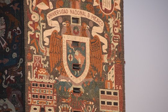 mosa&iuml;que de la biblioth&egrave;que de Mexico