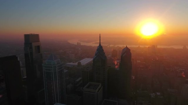 Aerial Pennsylvania Philadelphia September 2016 4K