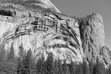 Fototapeta premium Examples of the granite rock in Yosemite National Park, California
