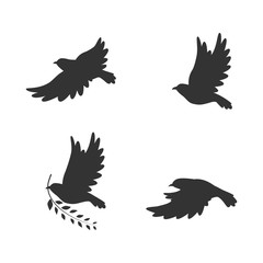 Obraz premium Fredom birds vector illustration