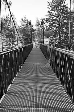 Fototapeta Suspension bridge