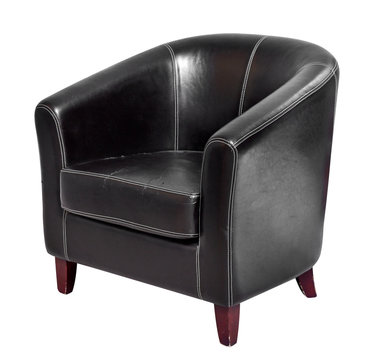 Black Leather Armchair