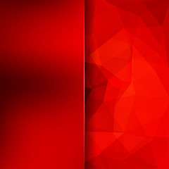 Obraz premium Abstract background consisting of red triangles. Geometric design for business presentations or web template banner flyer. Vector illustration