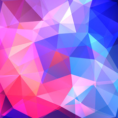 Abstract geometric style background. Business background Vector illustration. Pink, blue colors.