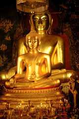 Buddha statue at Wat Bowonniwet Vihara temple