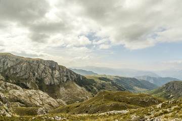 Montenegro. Durmitor National Park.  Durmitor is a mountain and the National Park called on it. The highest point is Mount Bobotov Kuk-2522 m height.