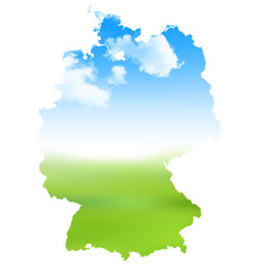 ドイツ　空　地図　アイコン 