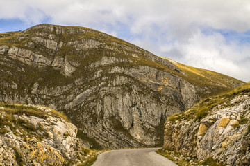 Montenegro. Durmitor National Park.  Durmitor is a mountain and the National Park called on it. The highest point is Mount Bobotov Kuk-2522 m height.