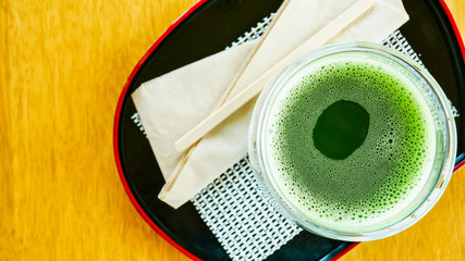 Tea ceremony powdered green tea japan