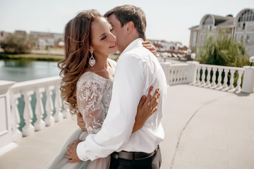 Fototapeta premium Beautiful couple in love Wedding