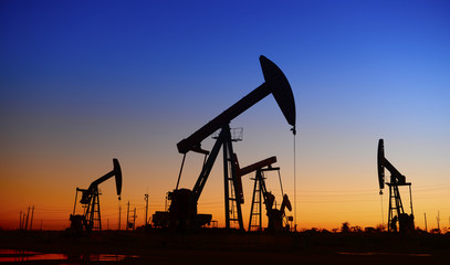 Beam pumping unit in the work