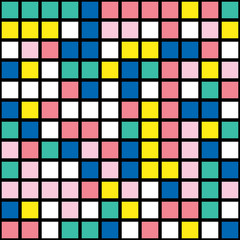 Colorful bold bright seamless pattern