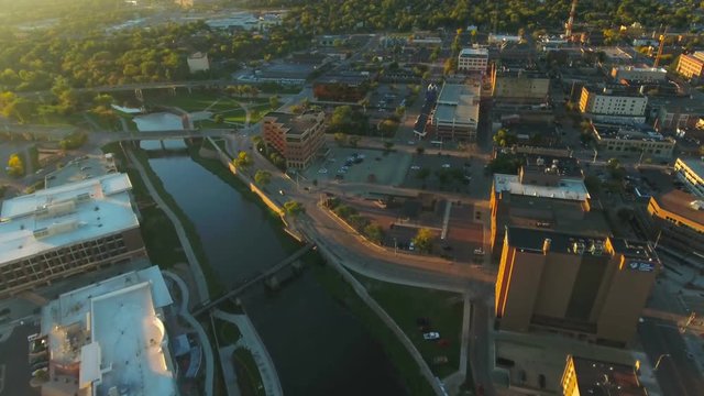 Aerial South Dakota Sioux Falls September 2016 4K