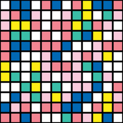 Colorful bold bright seamless pattern