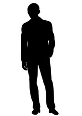 silhouette man