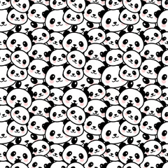 Obraz premium Panda Seamless Pattern