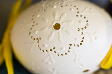 Easter eggs perforated pattern.